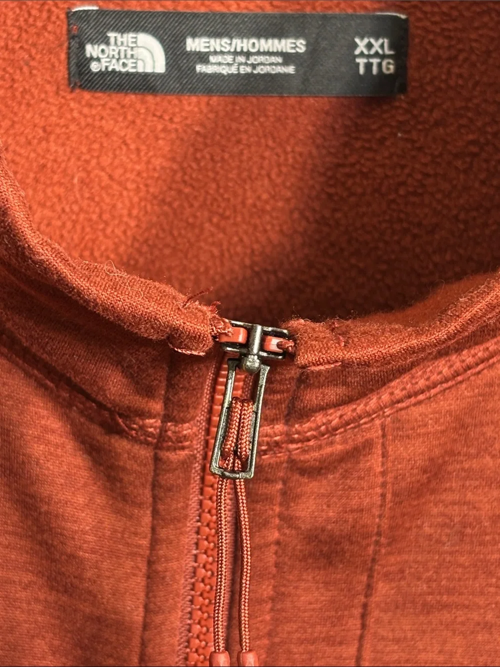 The North Face Men's Canyonlands Fleece Full-Zip Jacket in Rust XXL